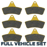 Arctic Cat ATV 250/300/400/454/500 1996-2004 Ceramic Brake Pad Set
