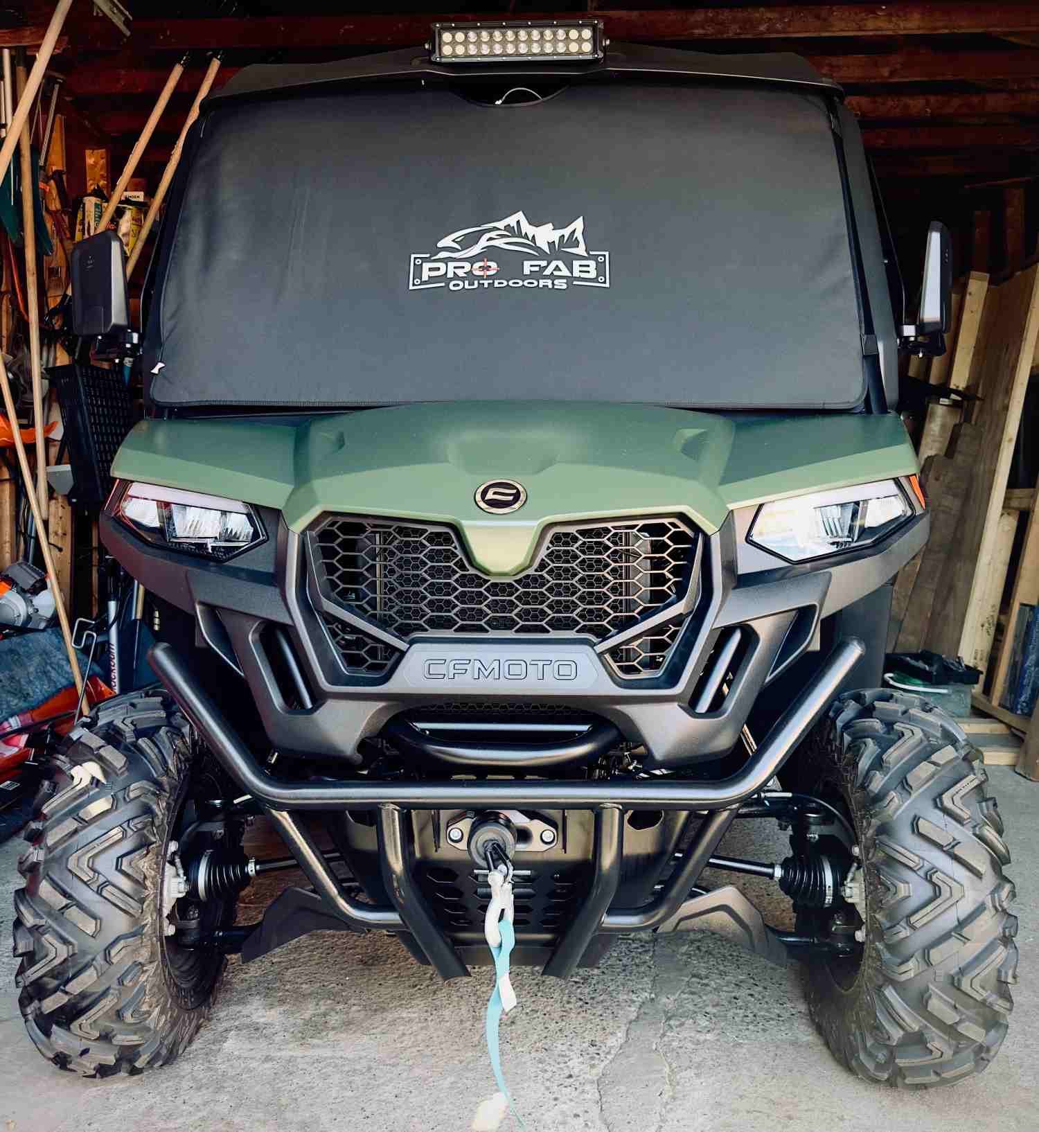 FaB Confidence プロモCF Padded Windshield Cover for CF Moto 600 by Pro Fab Outdoors – Pro