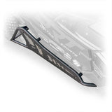 Angled view showing sleek black powder coat finish on tree kicker