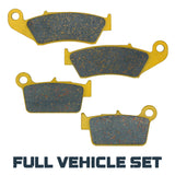 Kawasaki KX250/KX450/KX450F 2004-2026 Ceramic Brake Pad Set
