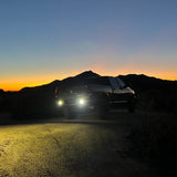 NACHO Quatro Flood Beam Pattern - Ideal For Lower Speed Driving With Low And High Power - Size 4" - Pair