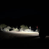 NACHO Quatro Flood Beam Pattern - Ideal For Lower Speed Driving With Low And High Power - Size 4" - Pair