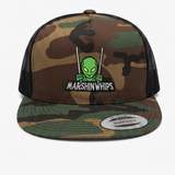 Marshin Whips Marty Flat Bill Camo Hat | Premium Off-Road Snapback
