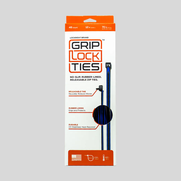 GripLockTies™ 12 inch, 70 pound, UV, 48 Count