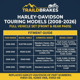 Harley-Davidson Touring 2008-2026 Ceramic Brake Pad Set