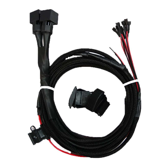 Nacho 40AMP Dual Relay 3 Wire Vehicle Light Harness With Additional 4th Trigger Wire And Switches