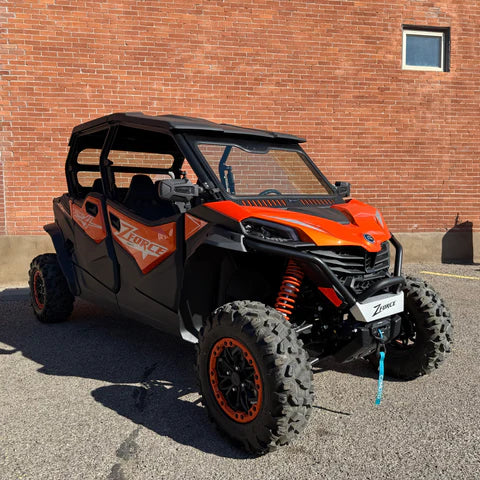 CFMOTO ZForce 950 Sport/Trail Vented Glass Windshield by Bent Metal