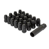 GORILLA Lug Nuts (Splined) - 6 Lug Wheel Installation Kit w/ Valve Stems (Black or Chrome)