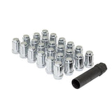 GORILLA Lug Nuts (Splined) - 6 Lug Wheel Installation Kit w/ Valve Stems (Black or Chrome)