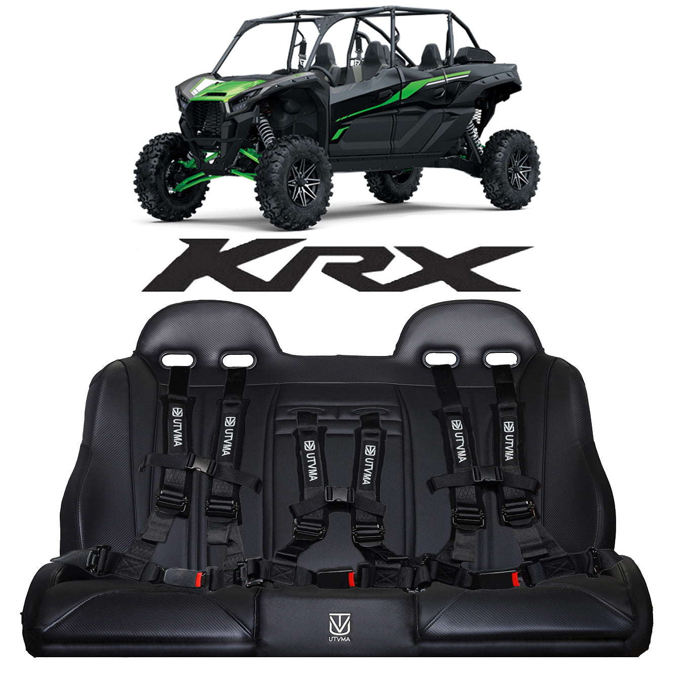 KRX 1000 4 Rear Bench Seat with Harnesses (2023-2024) – Pro UTV Parts