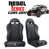 "REBEL" Series Pair of Front Suspension Bucket Seats Maverick R 2 or 4 Seater (2024-2025)