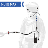 Moto Max Kit With R1 Digital Radio - Helmet Kit, Harness, and Handlebar Push-To-Talk by Rugged Radios