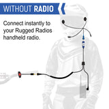 Moto Max Kit With R1 Digital Radio - Helmet Kit, Harness, and Handlebar Push-To-Talk by Rugged Radios