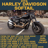 Harley-Davidson Softail 2018-2026 Ceramic Brake Pad Set – Dual Front Caliper