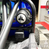 Polaris RZR Turbo S Rear Windshield w/ Speaker Cut-Outs 2018-21 by DWA (Dirt Warrior Accessories)