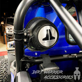 Polaris RZR Turbo S Rear Windshield w/ Speaker Cut-Outs 2018-21 by DWA (Dirt Warrior Accessories)