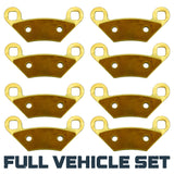 Polaris Sportsman XP 1000/Touring XP 1000/850 High Lifter/X2 550 2010-2026 Brass Brake Pad Set