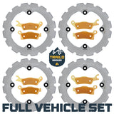 Can-Am Outlander 1000/850/650/450 6x6 2015-2026 Ridge Rider Rotor and Pad Kit