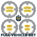 Kawasaki KRX/KRX4 1000 2020-2026 Ridge Rider Rotor and Brake Pad Kit