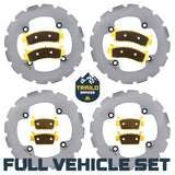 Honda Talon 1000R/1000X/1000X-4 2019-2026 Ridge Rider Rotor and Pad Kit