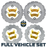 Polaris Ranger XP 1000 / XP Kinetic 2021-2027 Ridge Rider Rotor and Pad Kit