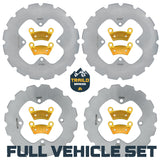 Polaris Ranger 400/500/570/700/800 Mid-Size 2006-2022 Ridge Rider Rotor and Pad Kit