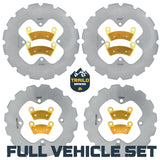 Polaris Ranger 500/570/700/EV 2008-2025 Ridge Rider Rotor and Pad Kit