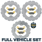 Polaris Sportsman 400/450/500/570/800 2009-2024 Ridge Rider Rotor and Pad Kit
