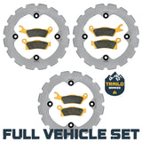 Can-Am Outlander 450/500/570/650/850/1000/HD5/HD7/PRO 2013-2026 Ridge Rider Rotor and Pad Kit