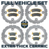 Kawasaki KRX/KRX4 1000 2020-2026 Ridge Rider Rotor and Brake Pad Kit