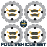 Can-Am Outlander 1000/850/650/450 6x6 2015-2026 Ridge Rider Rotor and Pad Kit