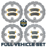 Kawasaki KRX/KRX4 1000 2020-2026 Ridge Rider Rotor and Brake Pad Kit