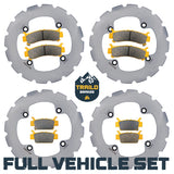 Honda Talon 1000R/1000X/1000X-4 2019-2026 Ridge Rider Rotor and Pad Kit