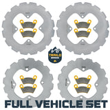 Polaris Ranger 400/500/570/700/800 Mid-Size 2006-2022 Ridge Rider Rotor and Pad Kit