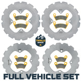 Polaris Ranger 500/570/700/EV 2008-2025 Ridge Rider Rotor and Pad Kit