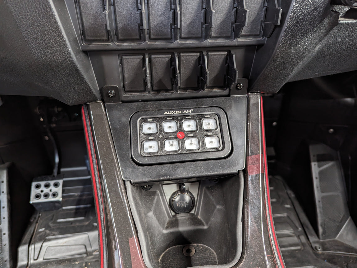 Polaris RZR Pro R Auxbeam 8-Gang Switch Panel Mount (2020–2024