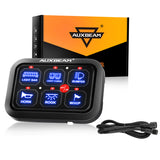 Auxbeam - BC60 6 GANG LED SWITCH PANEL, OFF ROAD LIGHT CONTROLLER (BLUE)