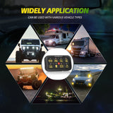 Auxbeam - AR-800 RGB SWITCH PANEL WITH APP, TOGGLE/ MOMENTARY/ PULSED MODE SUPPORTED