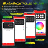 Auxbeam - AR-800 RGB SWITCH PANEL WITH APP, TOGGLE/ MOMENTARY/ PULSED MODE SUPPORTED