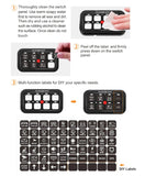 Auxbeam - BC60 6 GANG LED SWITCH PANEL, OFF ROAD LIGHT CONTROLLER (GREEN)
