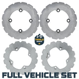 Polaris Ranger XP 1000 / XP Kinetic 2021-2027 Ridge Rider Disc Brake Rotor Kit