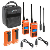 Rugged Radios ADVENTURE PACK - GMR2 PLUS - GMRS / FRS Two Way Handheld Radios with Accessories