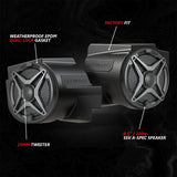 2020-2024 Polaris® RZR PRO Series Phase-1 A-Spec 2-Speaker 200watt System w/MRB4