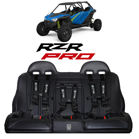RZR 4 PRO (Turbo R, Pro R, Pro) Rear Bench Seat W Harnesses (2020-2025)