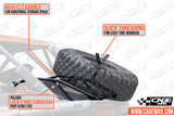 CAGEWRX Polaris RZR XP 1000/ XP Turbo/Turbo S Spare Tire Carrier | HIGH (2014-2023)