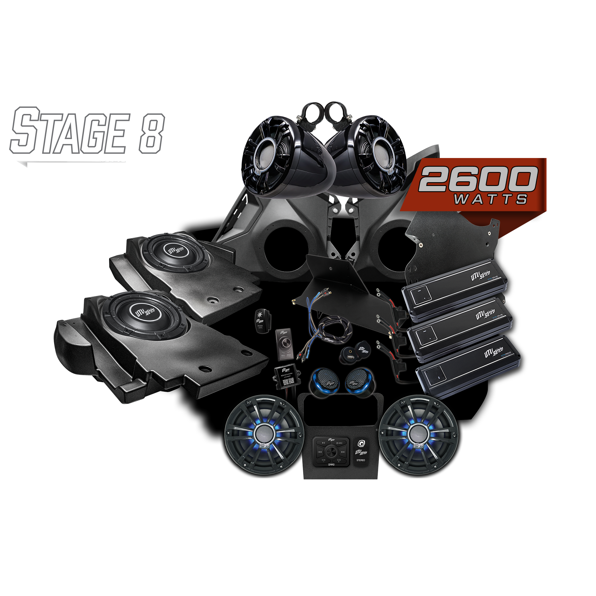 Can-Am Maverick R Signature Series Stage 8 Stereo Kit | UTV Stereo