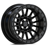 Valor V16 Beadlock UTV Wheel Satin Black 15x8 with 4+4 Offset