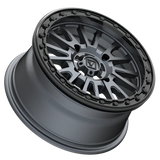 Valor V16 Beadlock UTV Wheel Satin Gunmetal 15x7 with 5+2 Offset