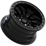 Valor V16 Beadlock UTV Wheel Satin Black 15x8 with 4+4 Offset