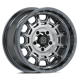 V17 15X8 +10MM 5X114.3 BRUSHED GUNMETAL